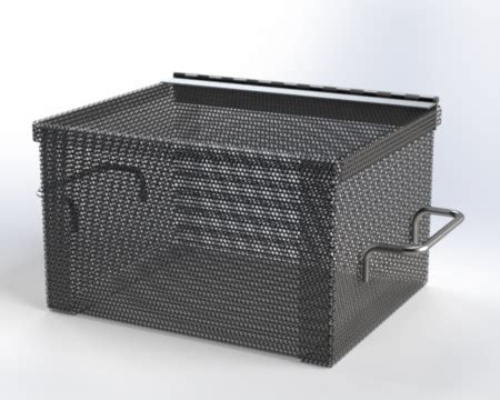 Perforated Metal Box with Lid 